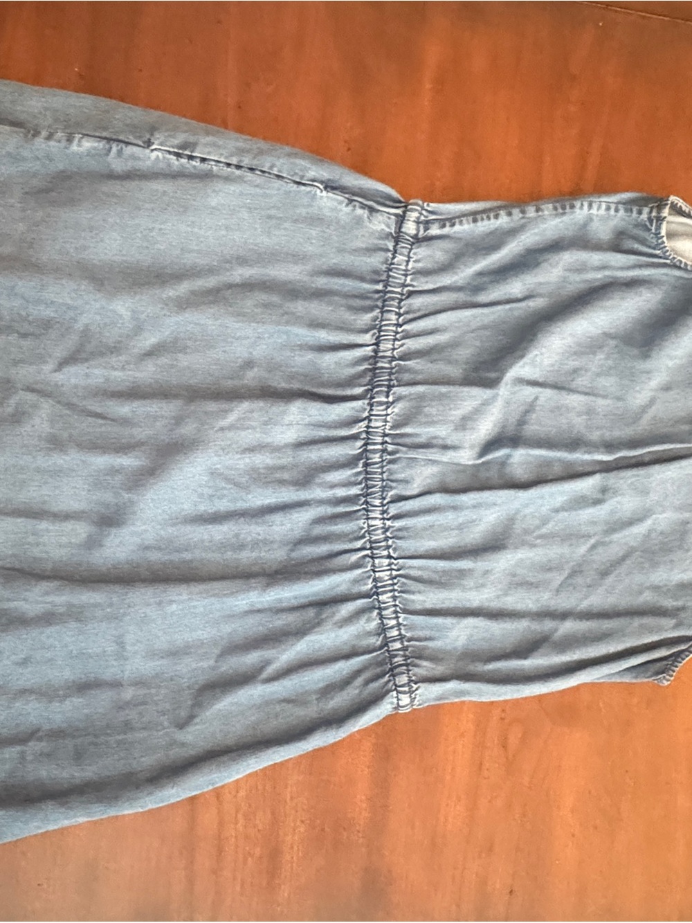 GAP Chambray Sleeveless Dress XS Tie Waist Lyocell Soft Denim Cute - Picture 8 of 8